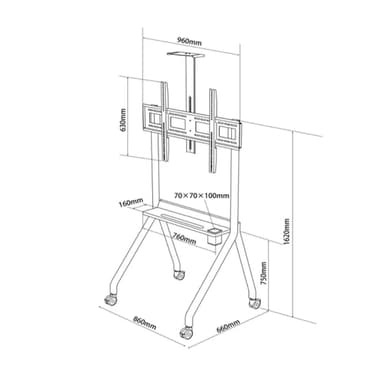 DG 115W FS TV Trolley Drawing