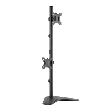 Front View of SH120 T02V Articulating Double Monitor Mount