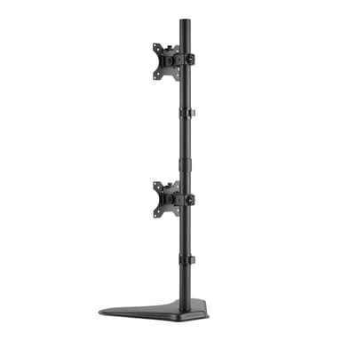 Back View of SH120 T02V Articulating Double Monitor Arm