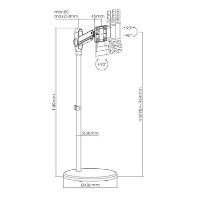 SH38 11TW FS TV Cart Drawing