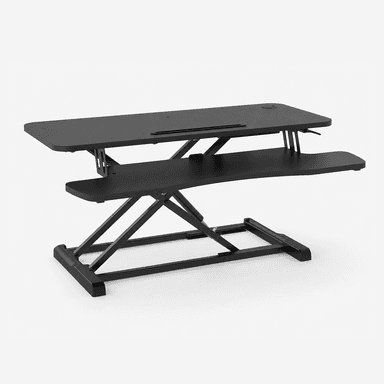 Back View of SHS28 03N Ergonomic Single Monitor Arm