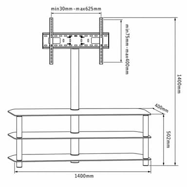 SH 123FS Floor Cart Drawing