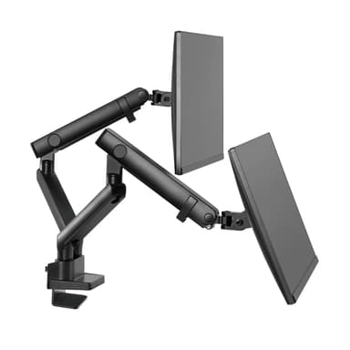 Front View of SH20 C024 Ergonomic Double Monitor Arm