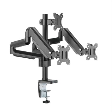 Front View of SH26 C036UP Ergonomic Triple Monitor Arm