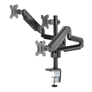Side Profile of SH26 C036UP Ergonomic Triple Monitor Mount