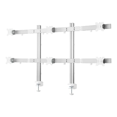Front View of SH38 C06 Articulating Six Monitor Mount