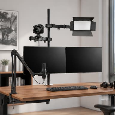 SH MDS10 Articulating Quad Monitor Arm Scenery Image