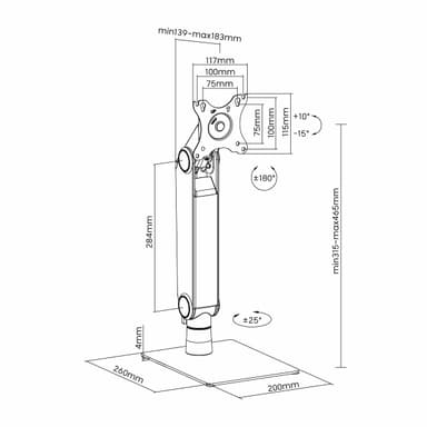 SH78 T01 Monitor Mount Drawing