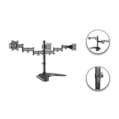 Detail View of SH070 T036 Articulating Triple Monitor Arm