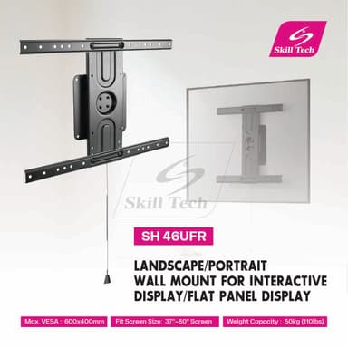 SH 46UFR wall mount package contents