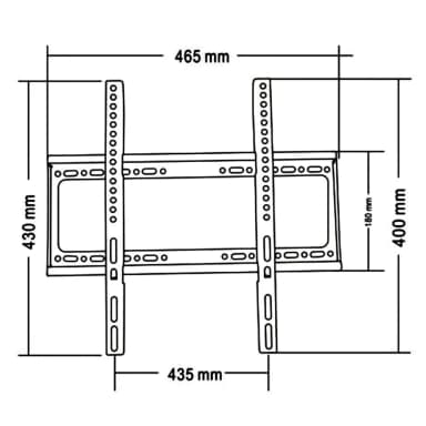 SH 3265F TV wall mount dimensions and VESA pattern