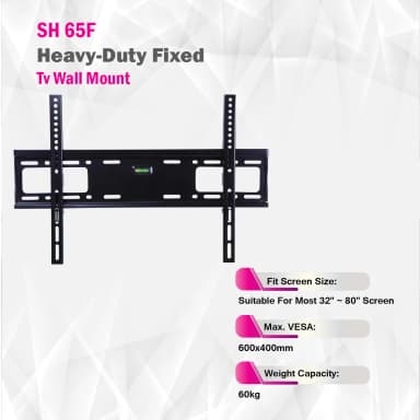 SH 65F wall bracket package contents