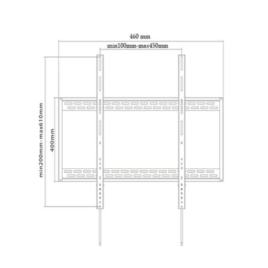 SH 906VF TV Wall Bracket Drawing