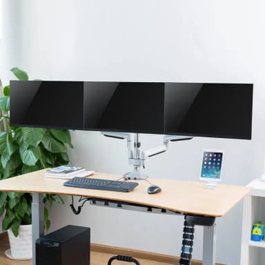 SH100 C036 Ergonomic Triple Monitor Arm Scenery Image