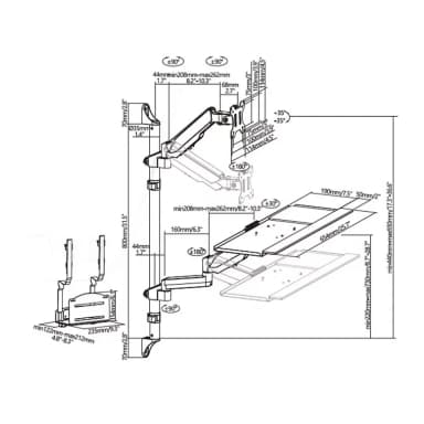 SH W04-01 Monitor Mount Drawing