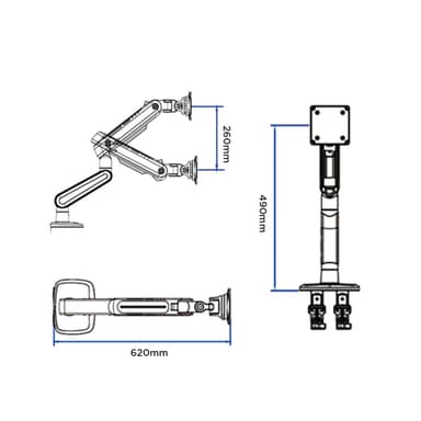 SH K6 Monitor Mount Drawing