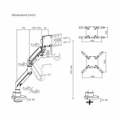 SH87 C012 Monitor Mount Drawing