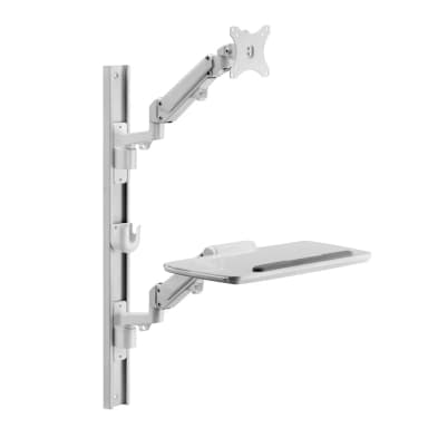 Side Profile of SH MED02 2 Ergonomic Single Monitor Arm