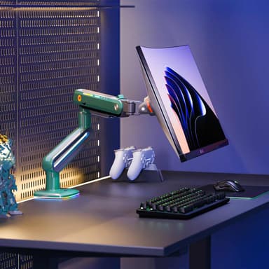 SH K6 Ergonomic Single Monitor Arm Scenery Image