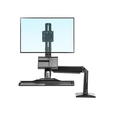 Front View of NB 35W Ergonomic Single Monitor Mount