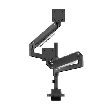 Front View of SH80 C024P Ergonomic Double Monitor Mount