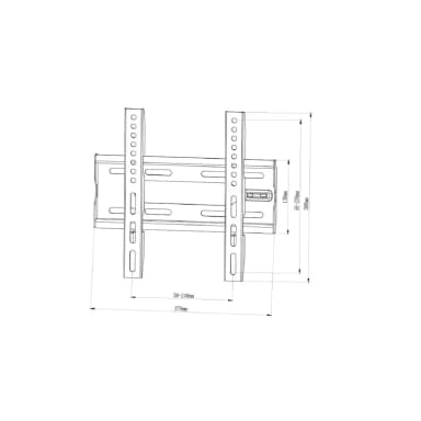 SH 41F TV wall mount dimensions and VESA pattern
