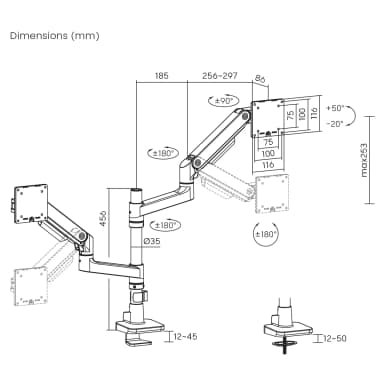 SH81 C024P Monitor Mount Drawing