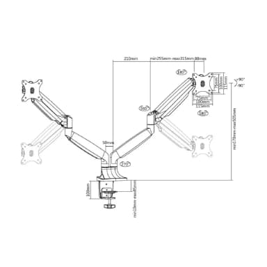 SH100 C024 Monitor Mount Drawing