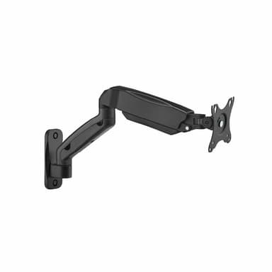 Angled View of SH W1011H Ergonomic Single Monitor Mount