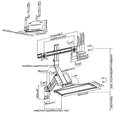 SH S05-02 Monitor Mount Drawing