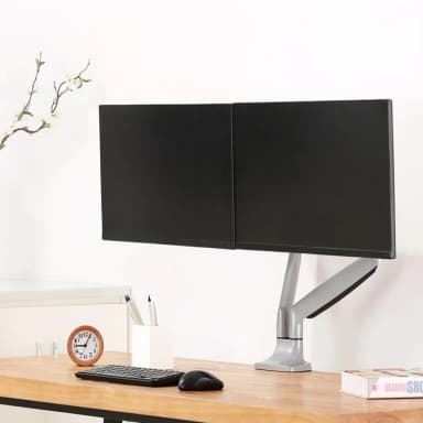 SH100 C024 Ergonomic Double Monitor Arm Scenery Image