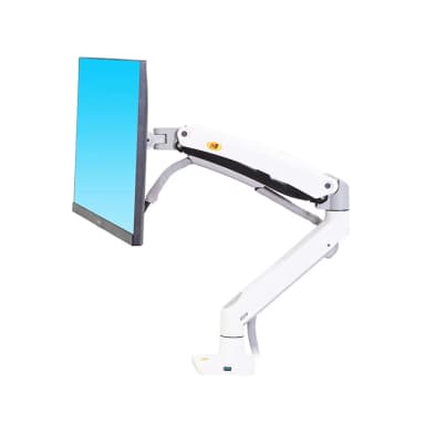 Side Profile of F100A Ergonomic Single Monitor Mount