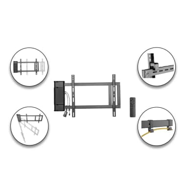 Detail View of SH M03GR Motorized TV Wall Bracket