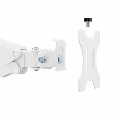 Rear View of SH26 C036UPW Ergonomic Triple Monitor Mount