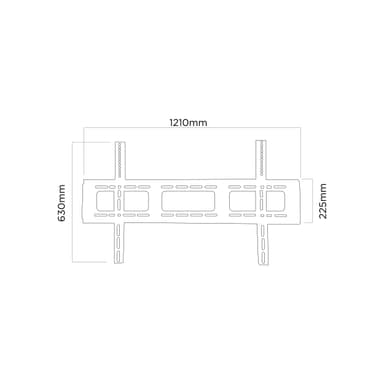 PM 1160FW TV wall mount dimensions and VESA pattern