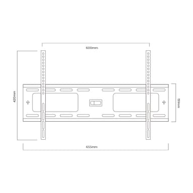 PM 65FW TV wall mount dimensions and VESA pattern