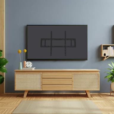 PM 75FW fixed TV bracket installed on a wall