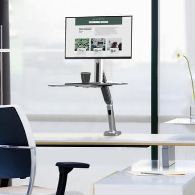 SHS02 C01 Ergonomic Single Monitor Arm Scenery Image