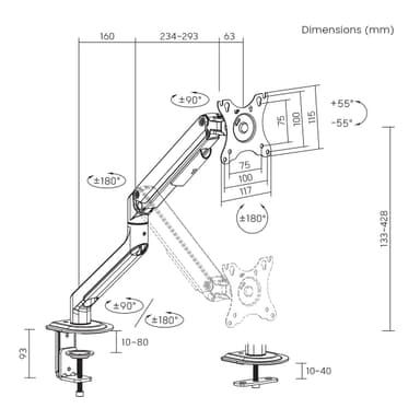 SH63 C012 Monitor Mount Drawing