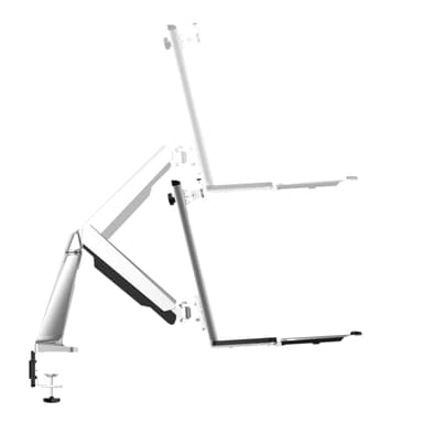 Side Profile of SHS02 C01 Ergonomic Single Monitor Mount
