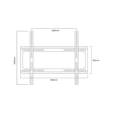 PM 44FW TV wall mount dimensions and VESA pattern