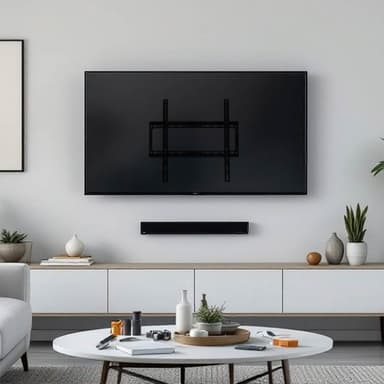 PM 44FW fixed TV bracket installed on a wall