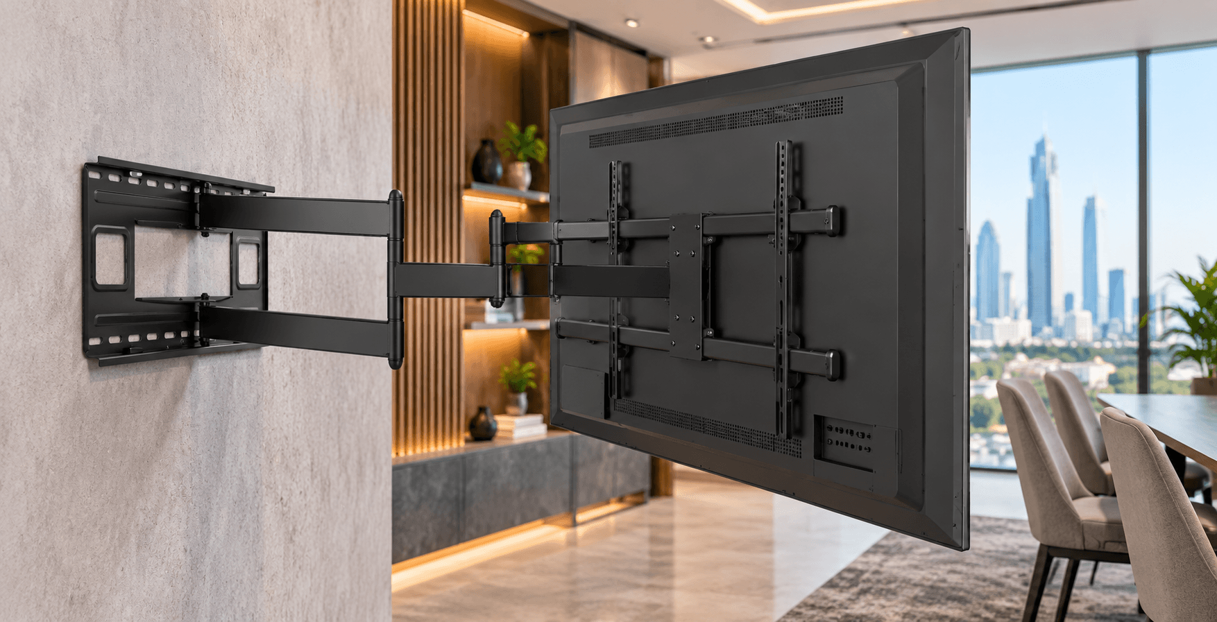 Will a Full-Motion TV Mount Fit in a Recessed Wall?