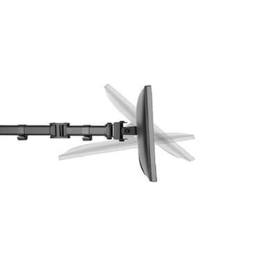 Rear View of SH070 T024 Articulating Double Monitor Mount