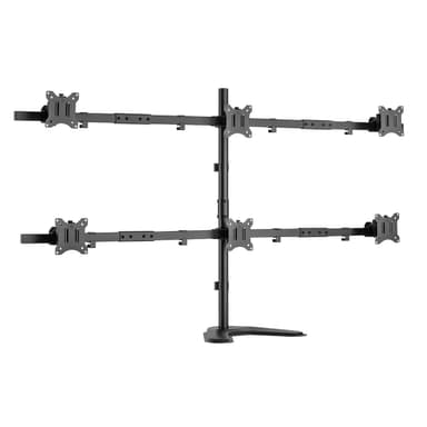 Front View of SH57 T06 Articulating Six Monitor Mount