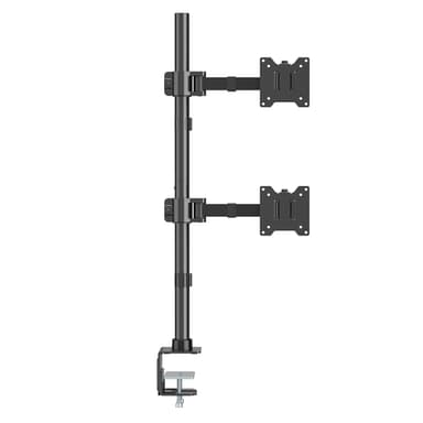 Front View of SH91 C022V Articulating Double Monitor Arm