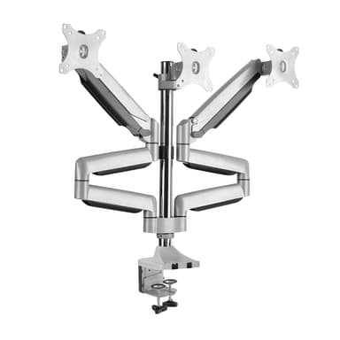 Front View of SH100 C036 Ergonomic Triple Monitor Mount