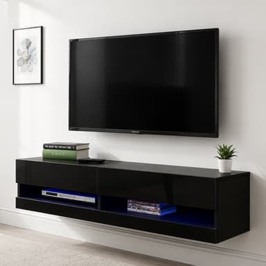 SH 41F fixed TV bracket installed on a wall