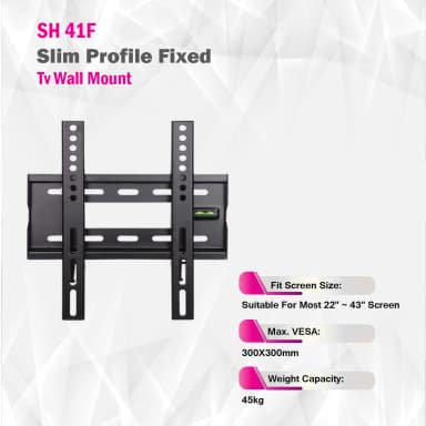 SH 41F wall mount package contents