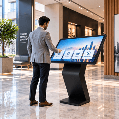 SH 43IRP Podium Touch Screen Scenery Image